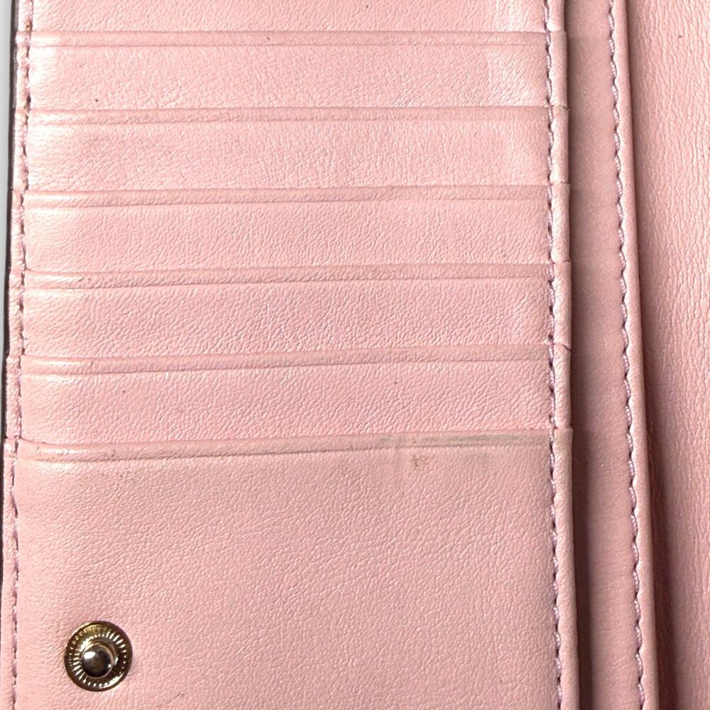 Tory Burch Hicks Garden Party Leather Snap Long Wallet with Tory Burch Dust bag - Picture 15 of 15